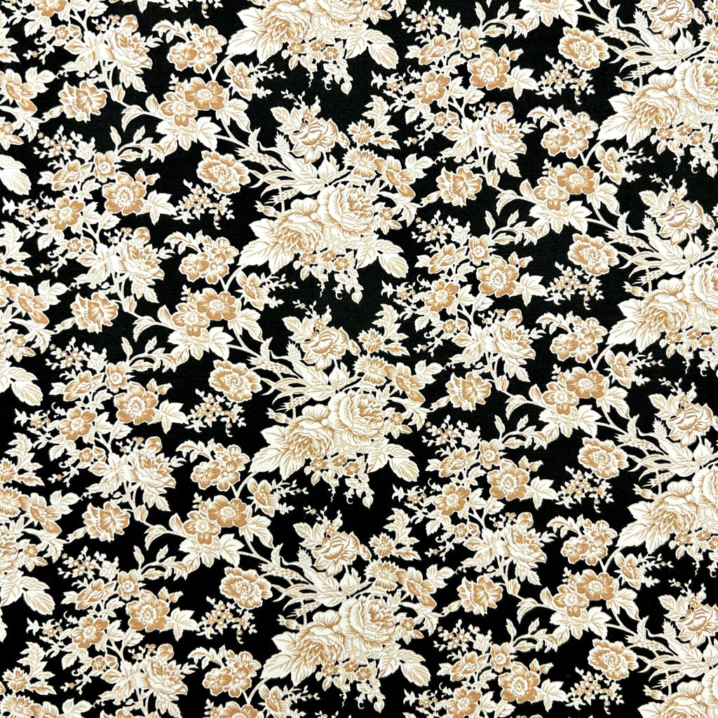 Heritage Blossom Rose & Hubble Cotton Poplin Fabric