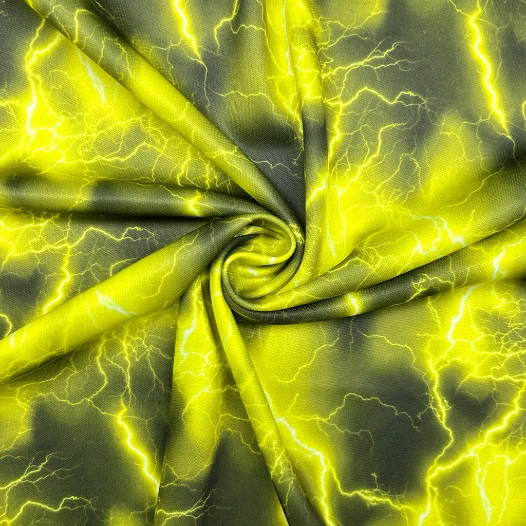 Electric Lightning Jersey Fabric