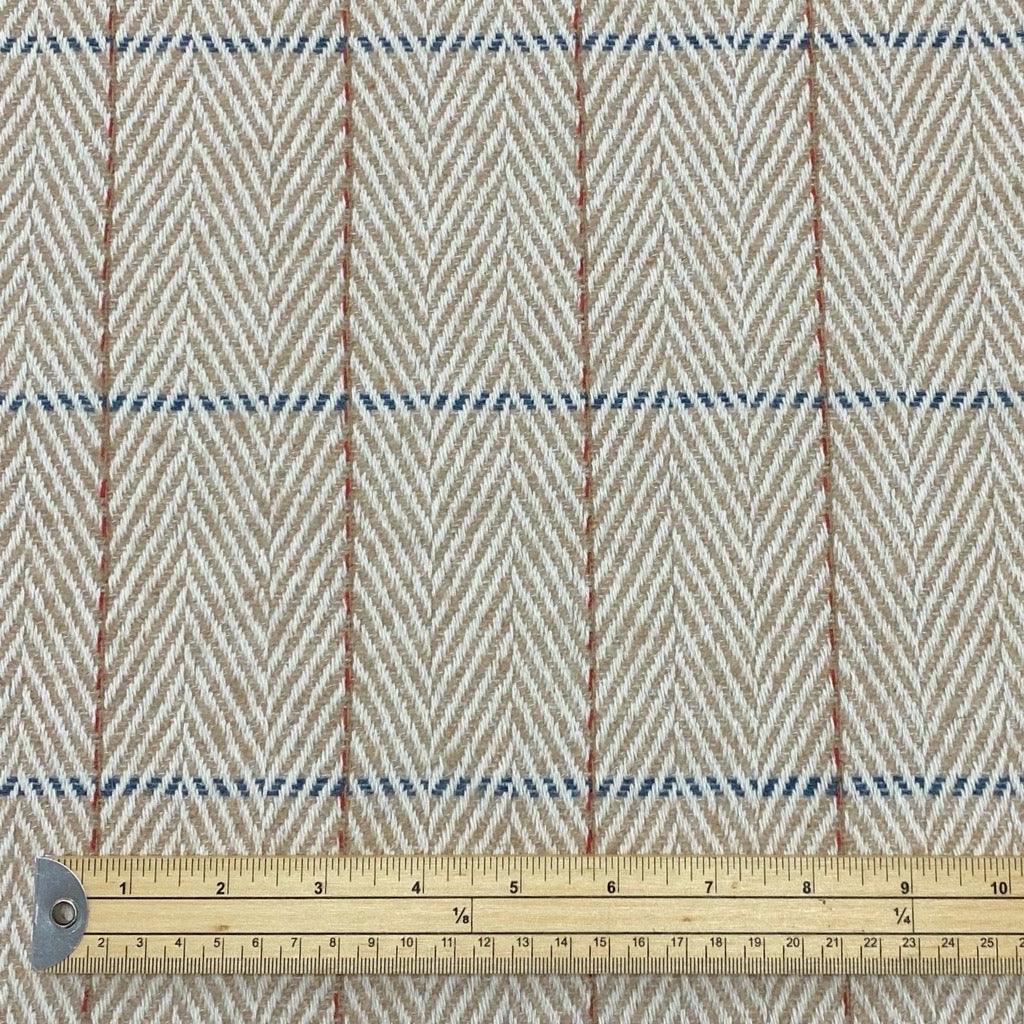 Abstract Lines Wool Blend Fabric - 2 metres for £9.95 #8 - Pound Fabrics