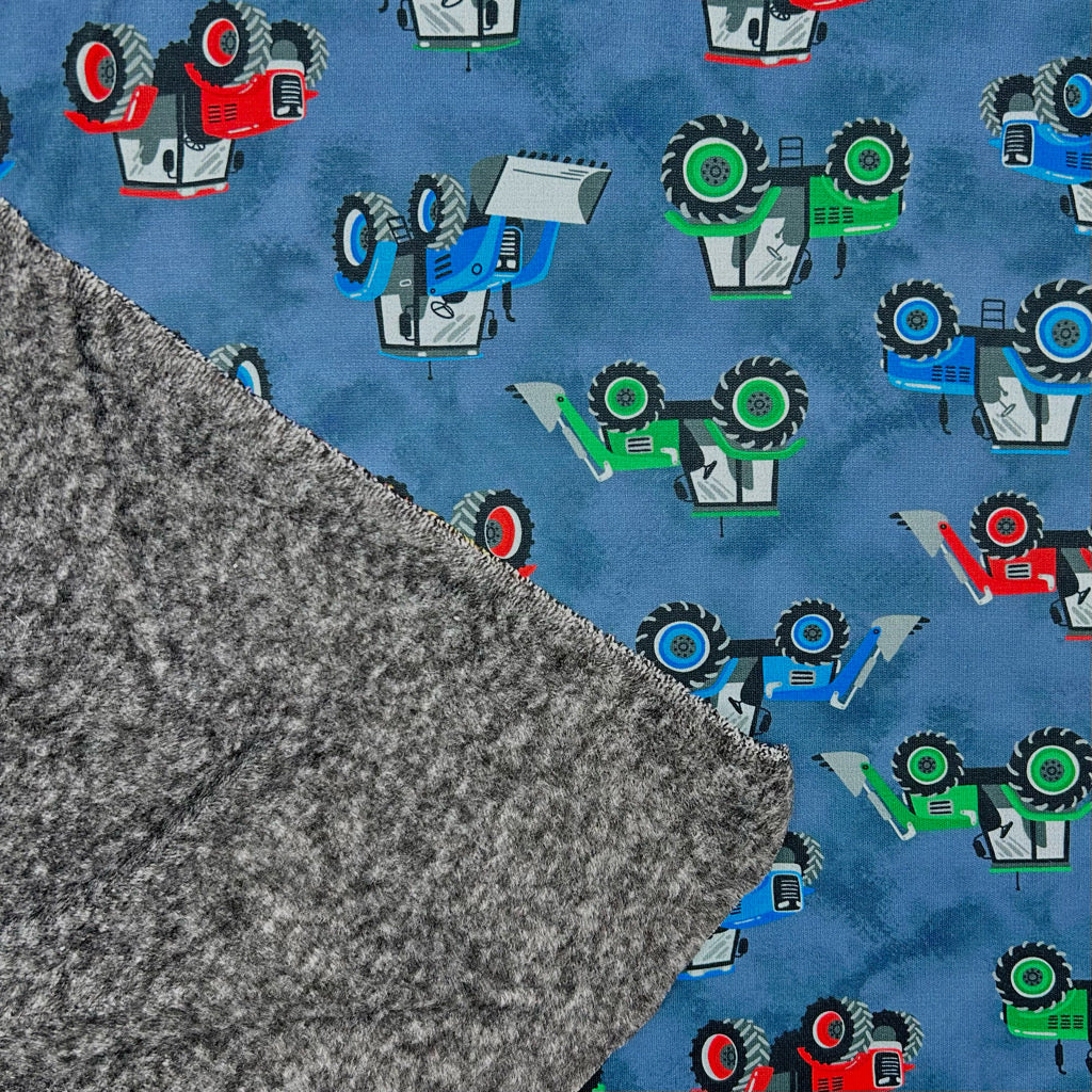 Tractor Town Sweatshirt Fabric