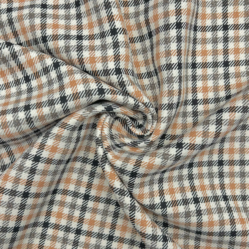 Small Checkered Suiting Fabric - Pound Fabrics