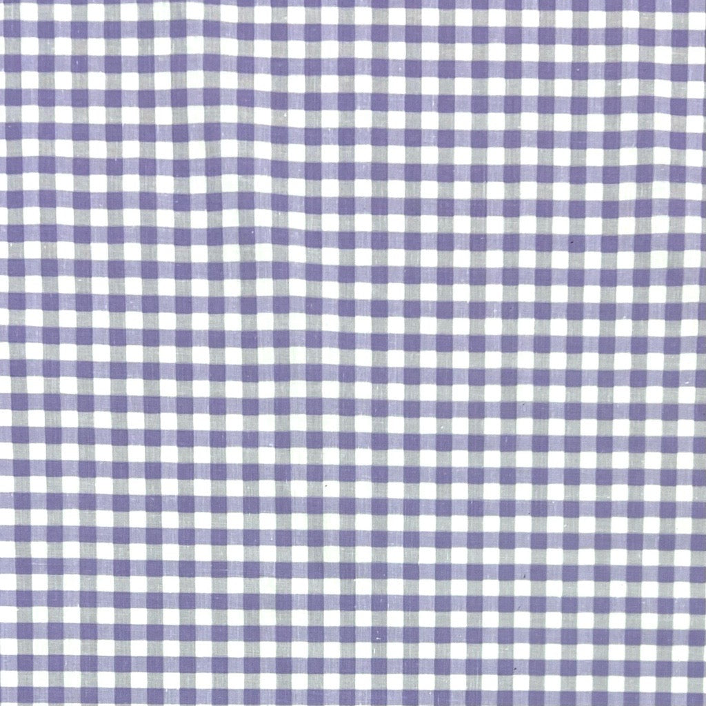 Gingham Print Polycotton Fabric