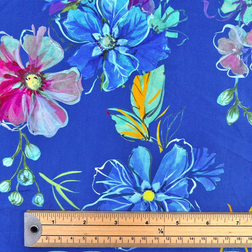 Vivid Petal Viscose Fabric