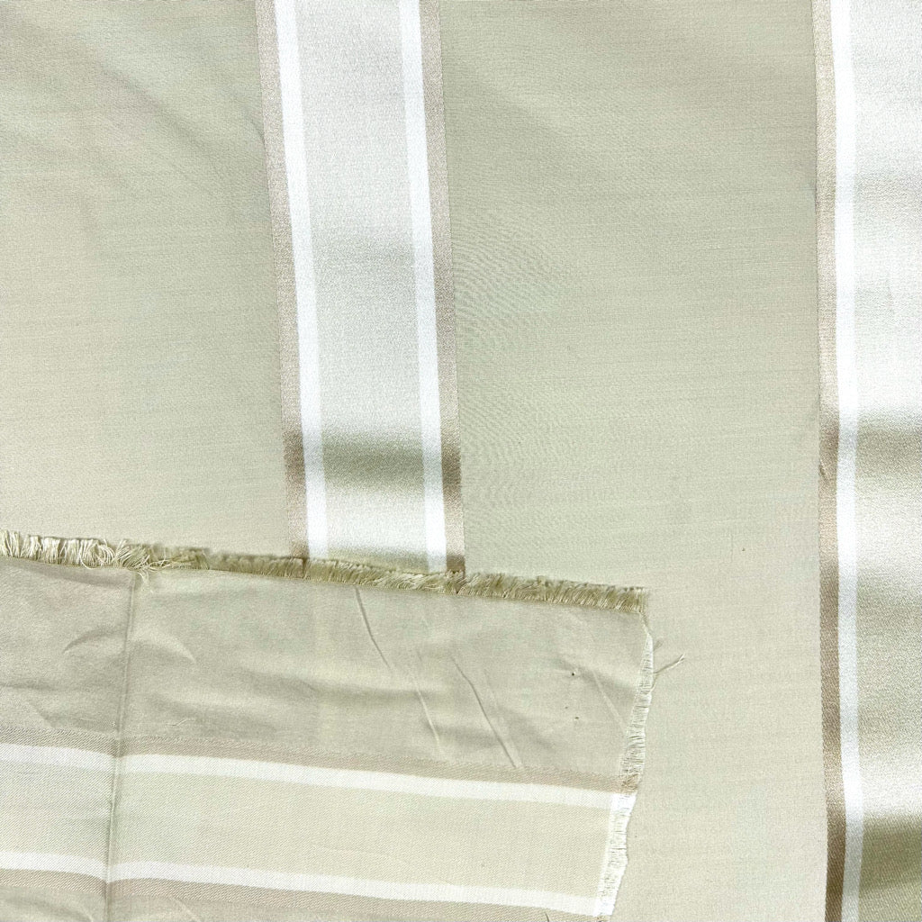 Pastel Stripe Silk Curtain Fabric