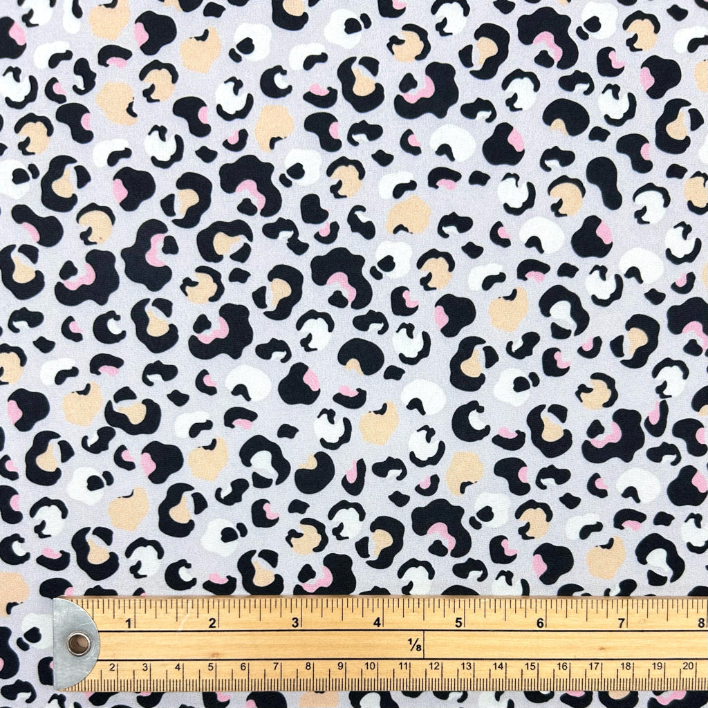 Soft Leopard Softshell Fabric
