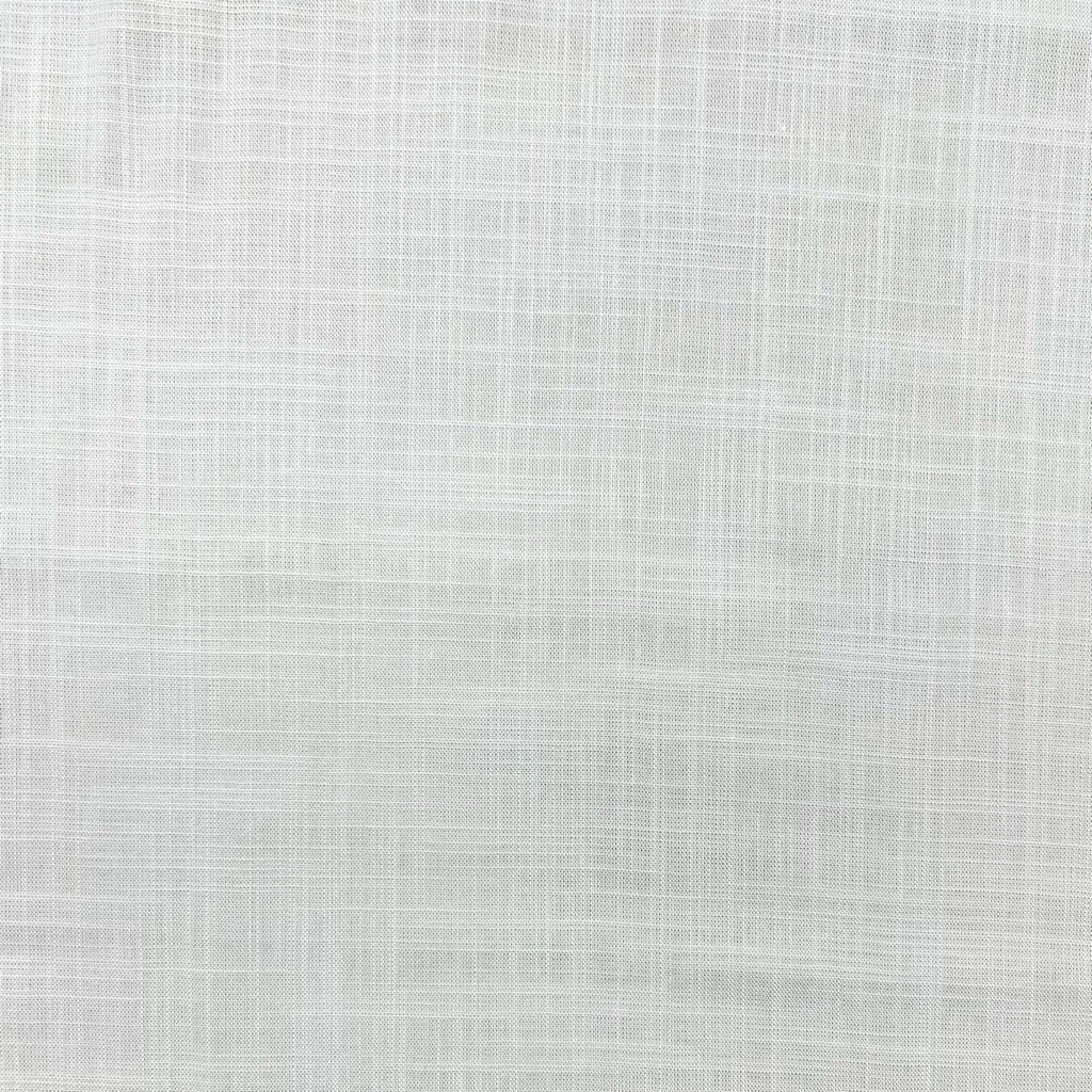 Plain White Linen Look Viscose Fabric