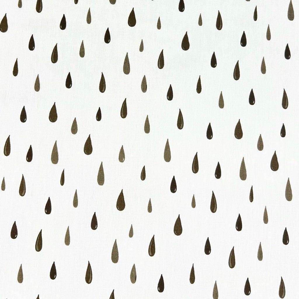 Raindrops Cotton Poplin Fabric