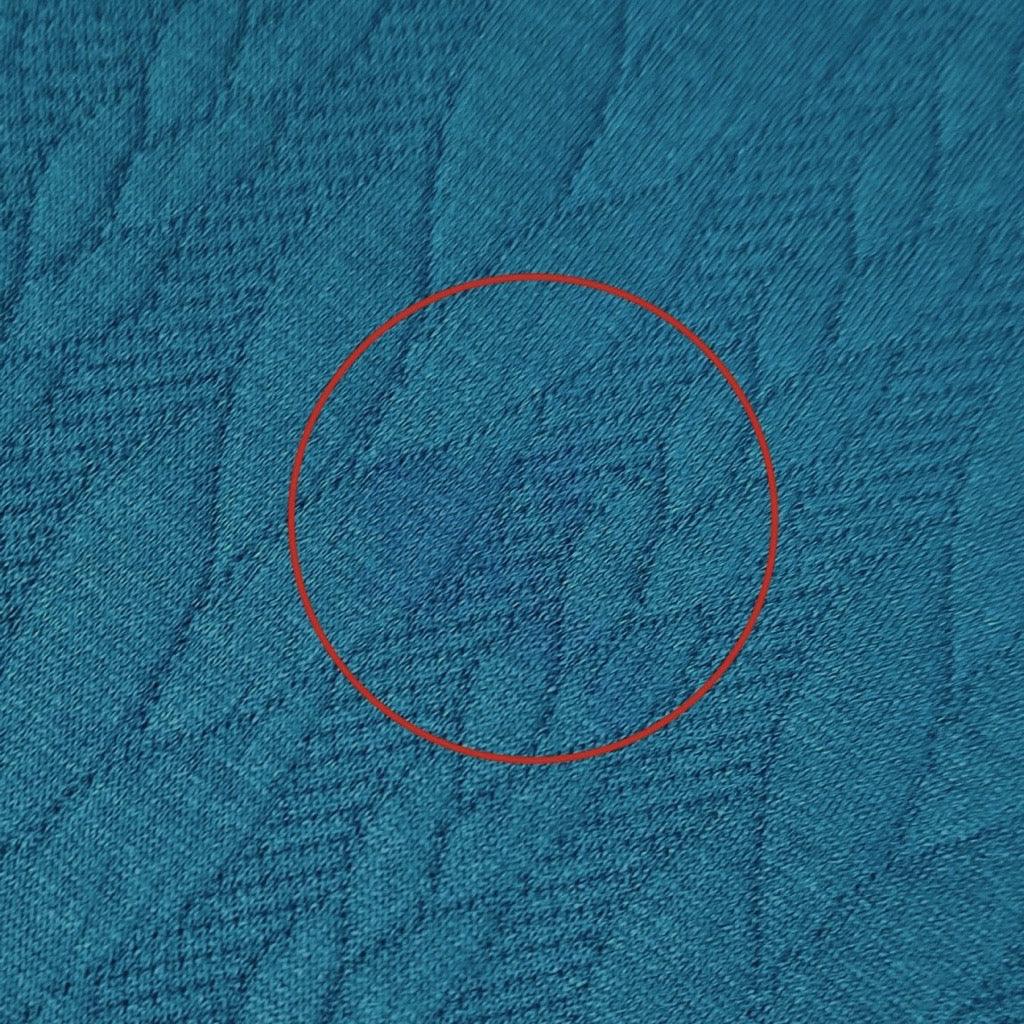 Teal Cable Knit Jersey Fabric - Seconds - Pound Fabrics