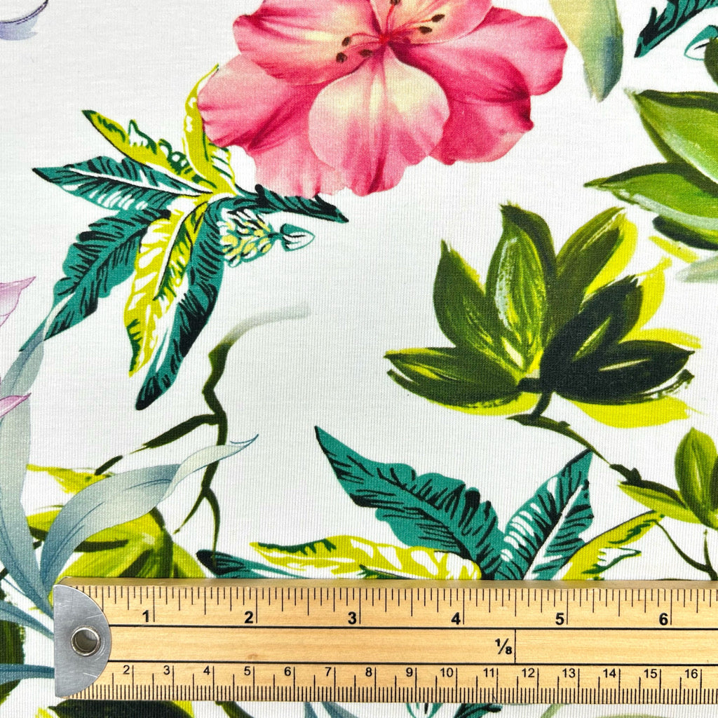 Overgrown Charm Cotton Jersey Fabric - Seconds