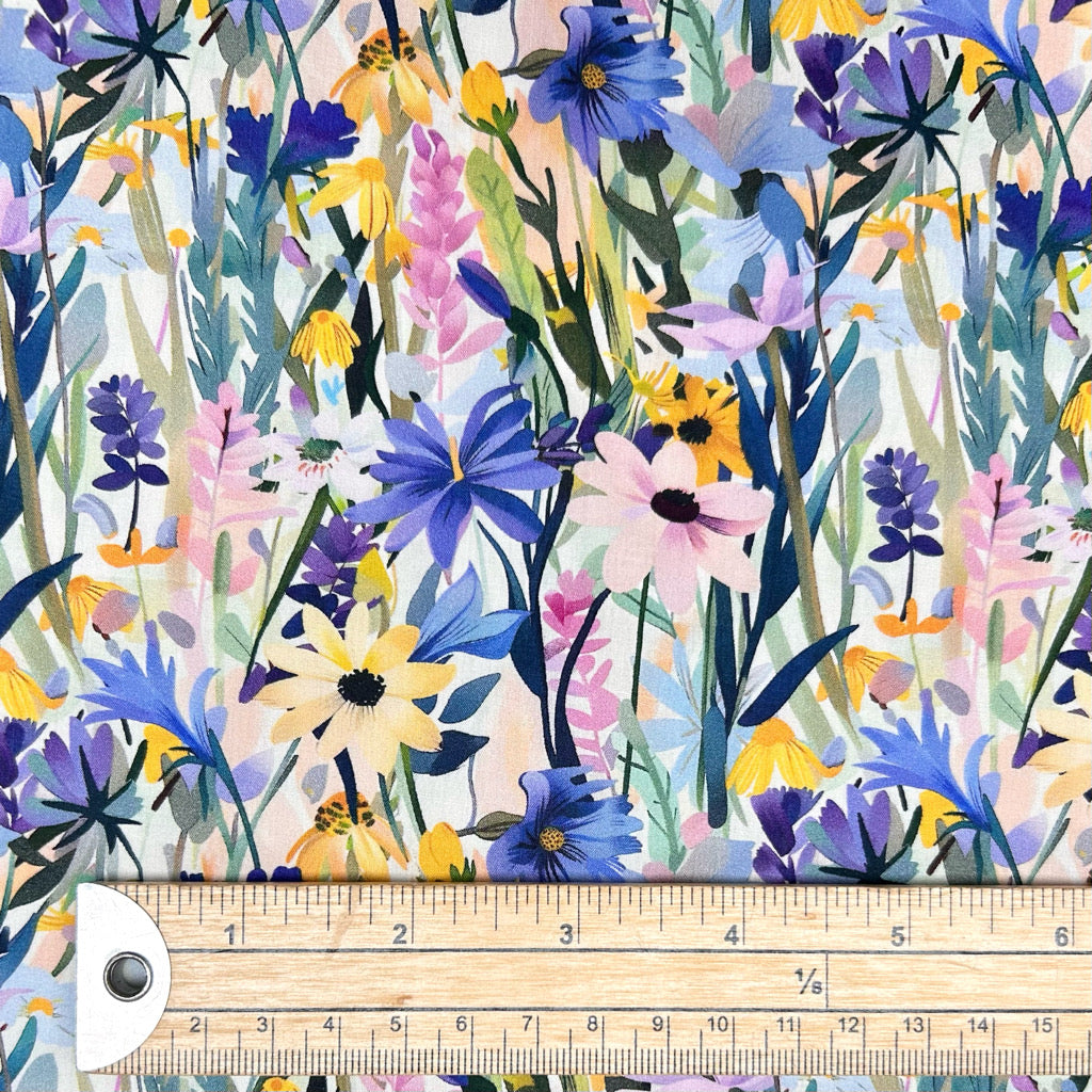 Garden Meadow Cotton Lawn Fabric