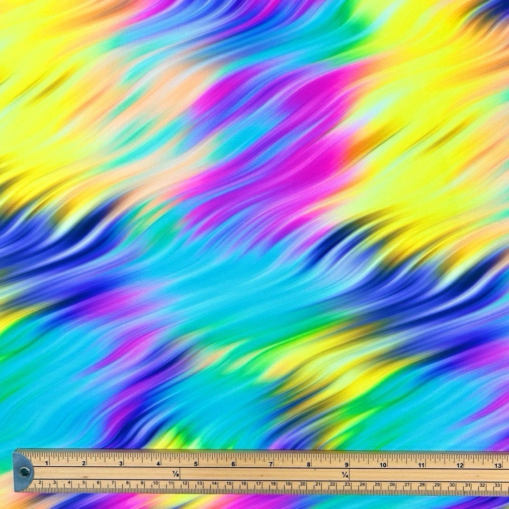 Electric Whirl Active Wear Jersey Fabric