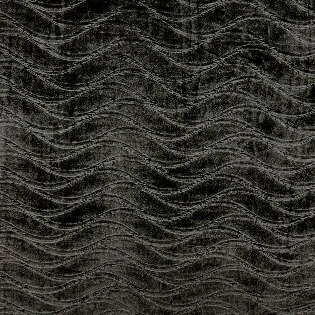 Wavy Tides Stretch Velvet Fabric