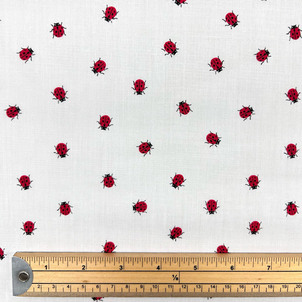 Ladybug Spot Polycotton Fabric