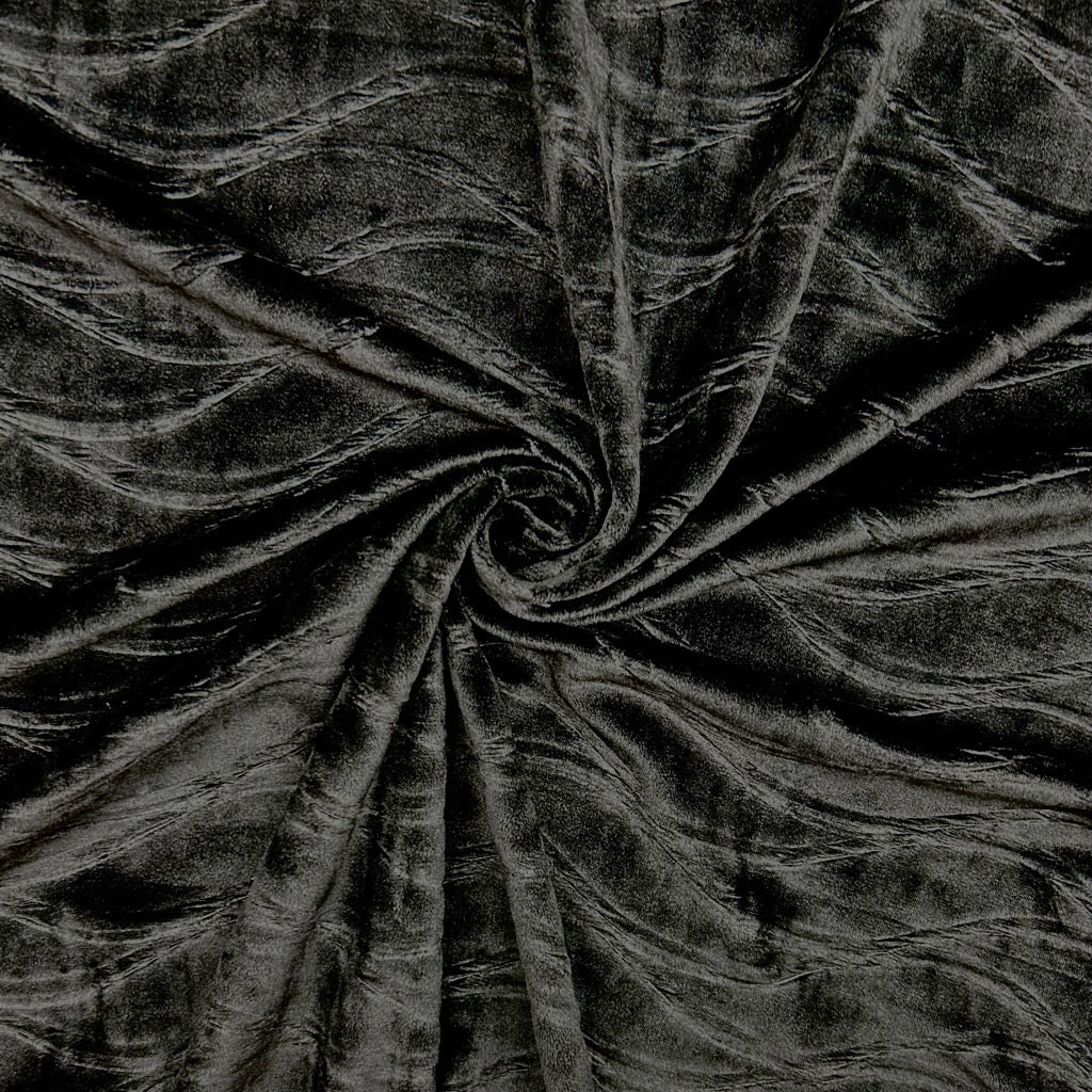 Wavy Tides Stretch Velvet Fabric