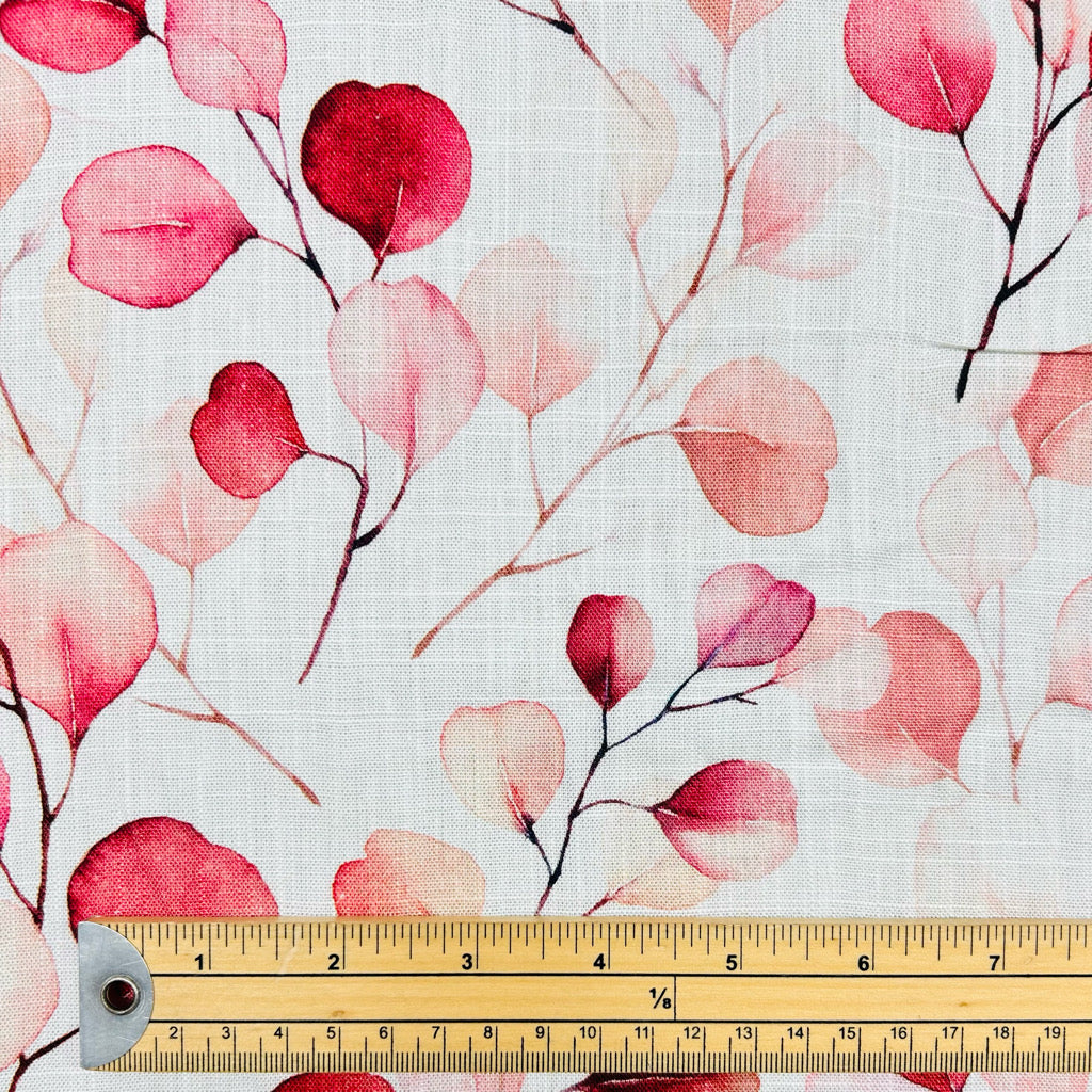 Petal and Vine Linen Viscose Fabric
