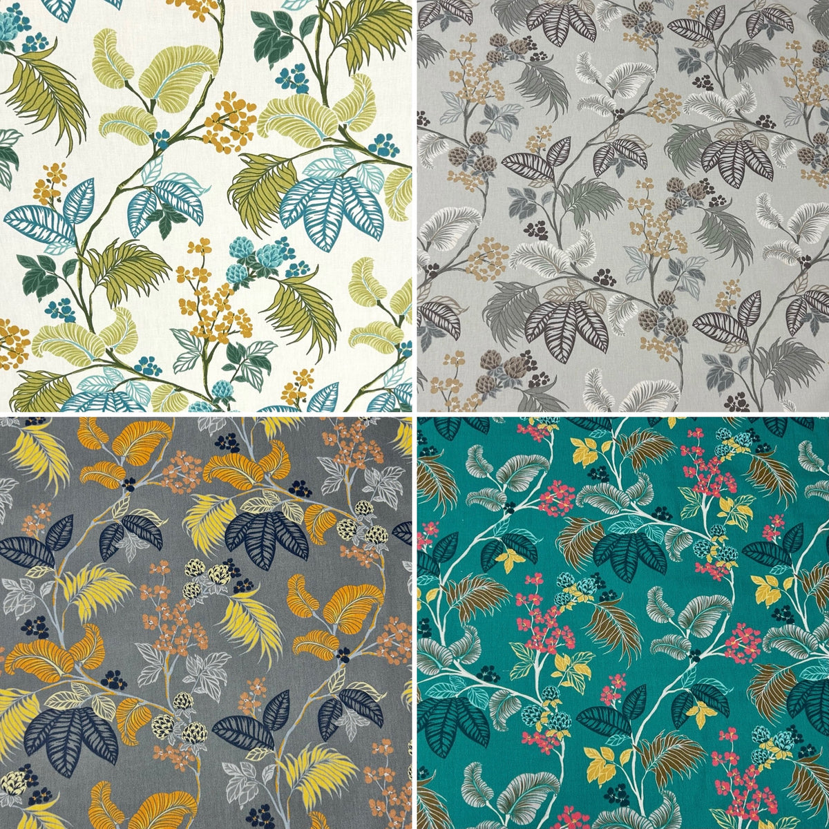 Forest Flourish Cotton Canvas Fabric