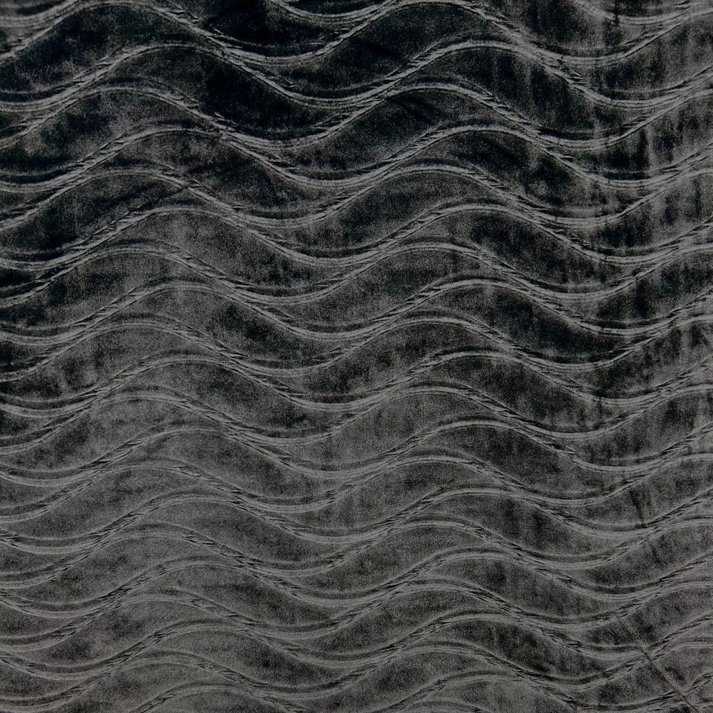 Wavy Tides Stretch Velvet Fabric