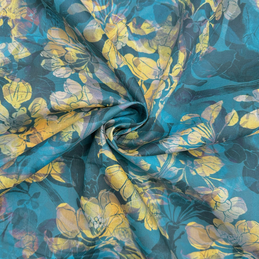 Shadow Bloom Cotton Lawn Fabric