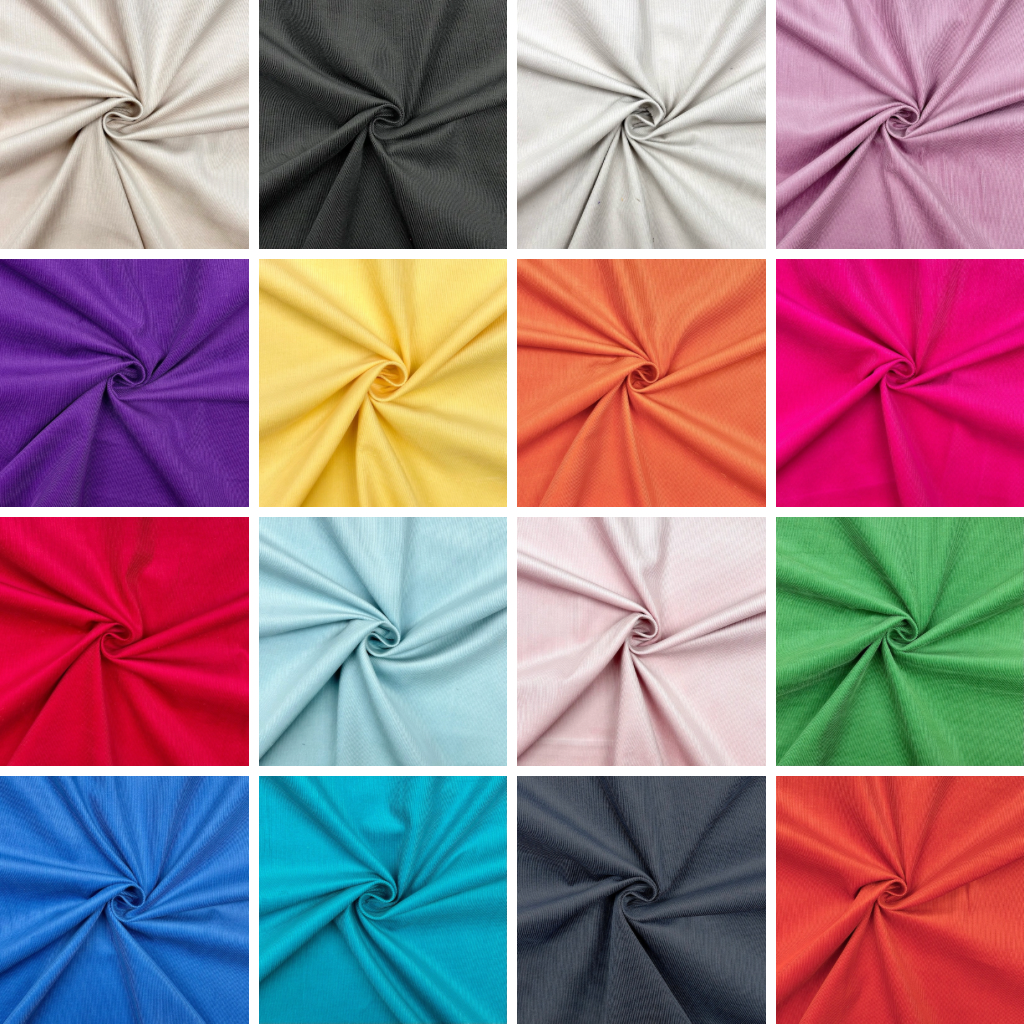 Plain Needlecord Fabric