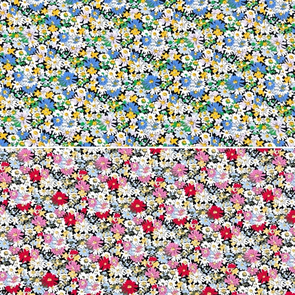 Busy Meadow Cotton Poplin Fabric - Pound Fabrics