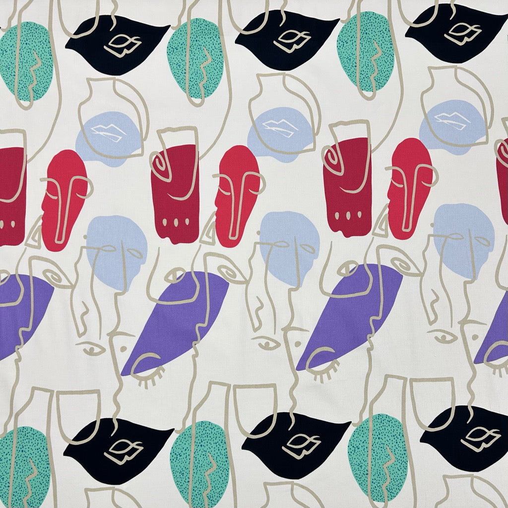 Prism Portraits Cotton Satin Fabric