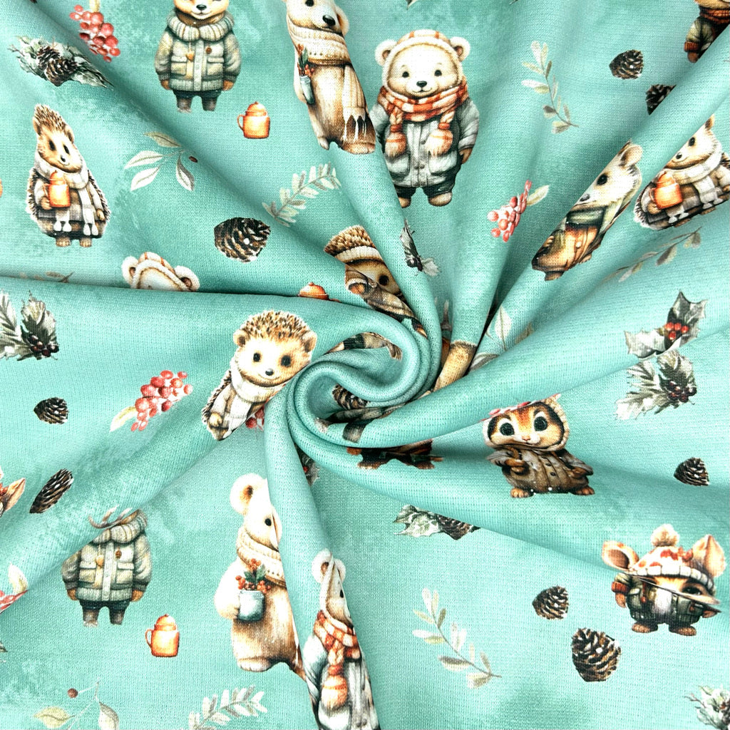 Forest Family Sweatshirt Fabric