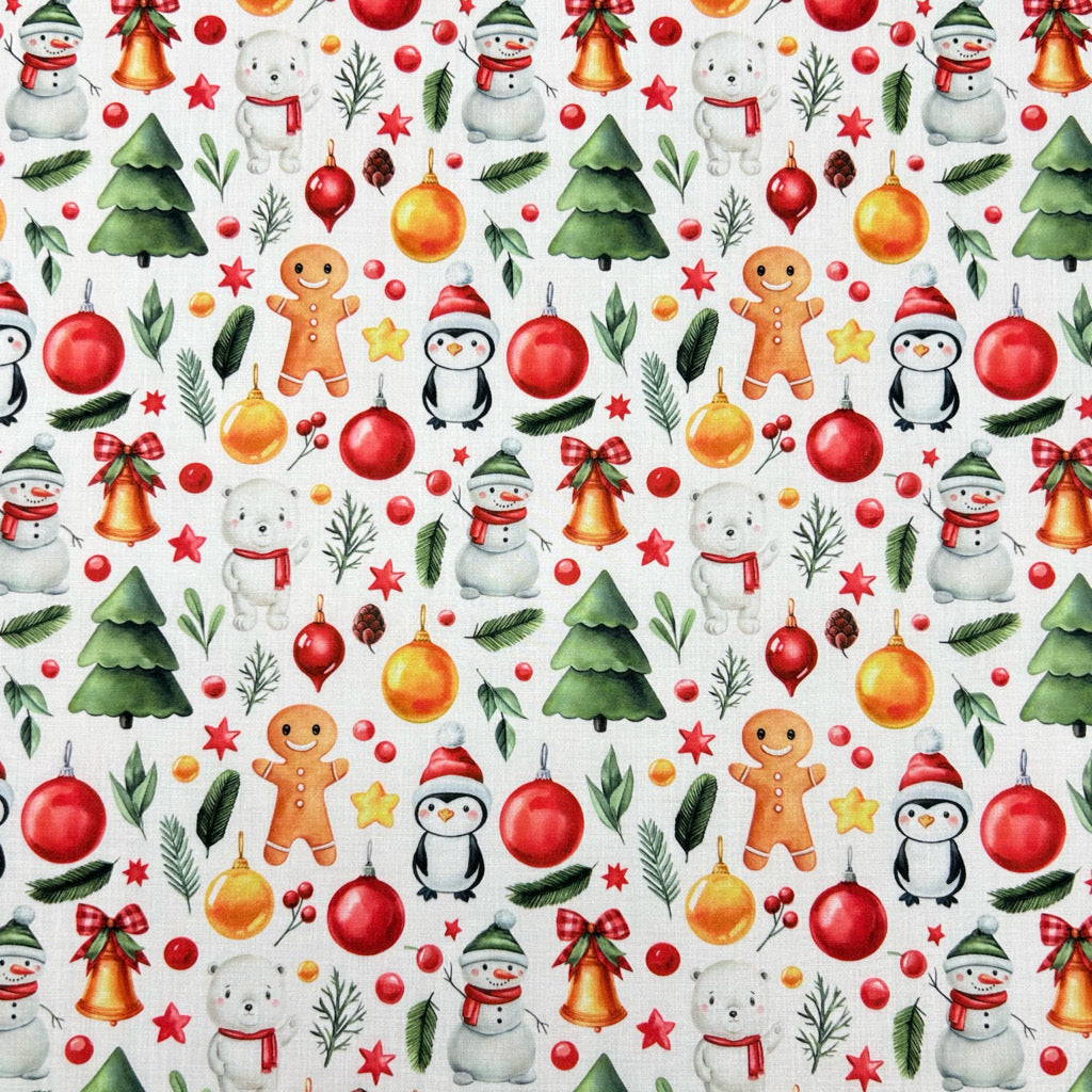 Jolly Friends Polycotton Fabric