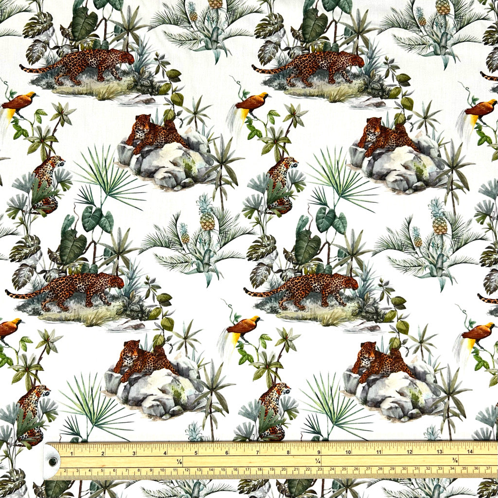 Wild Tropics Cotton Poplin Fabric