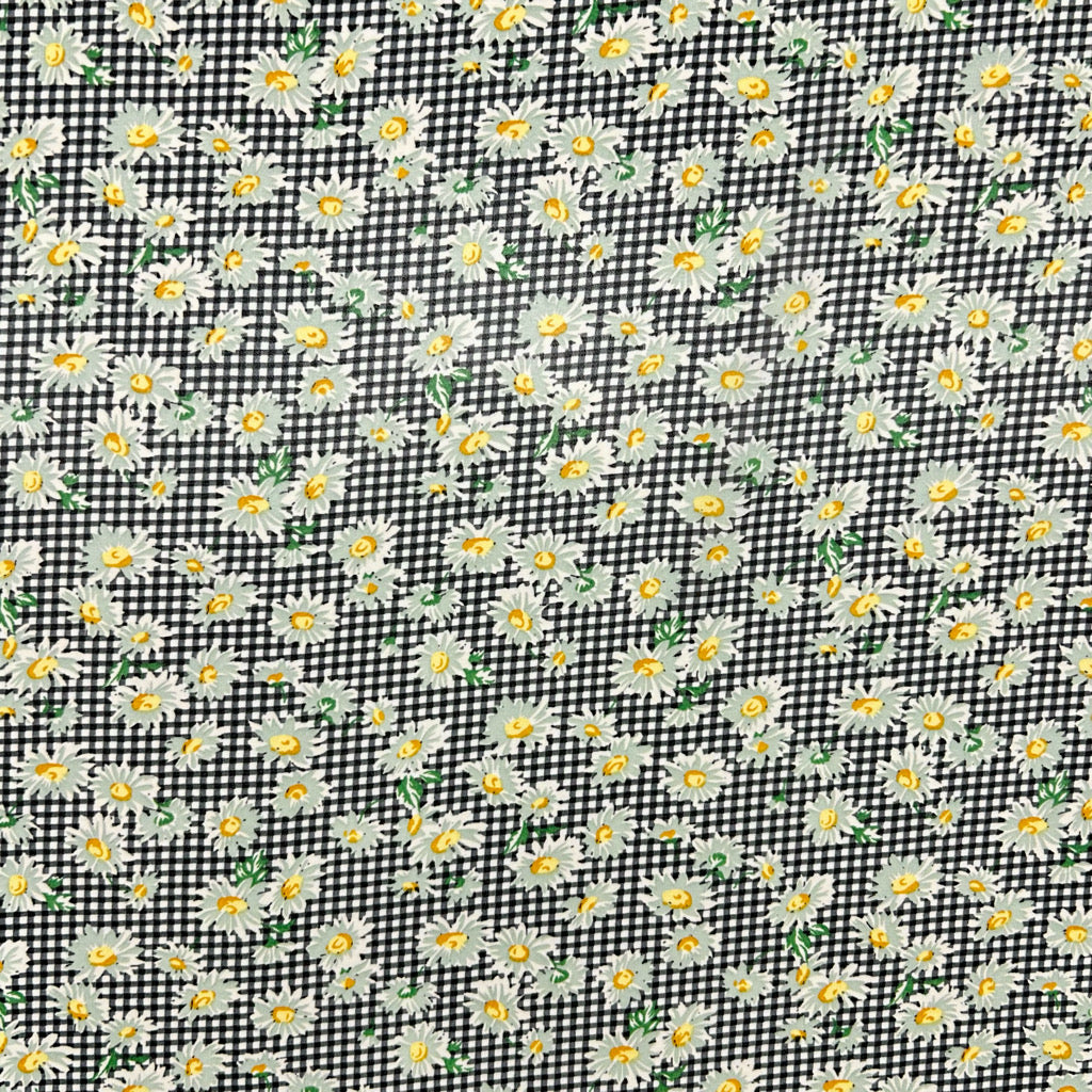 Daisy Check Chiffon Fabric