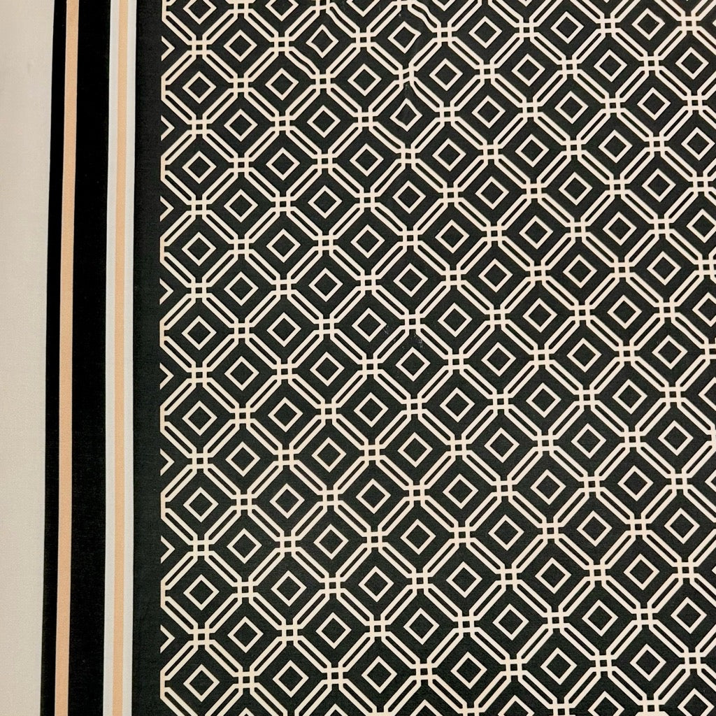 Diamond Grid Jersey Fabric
