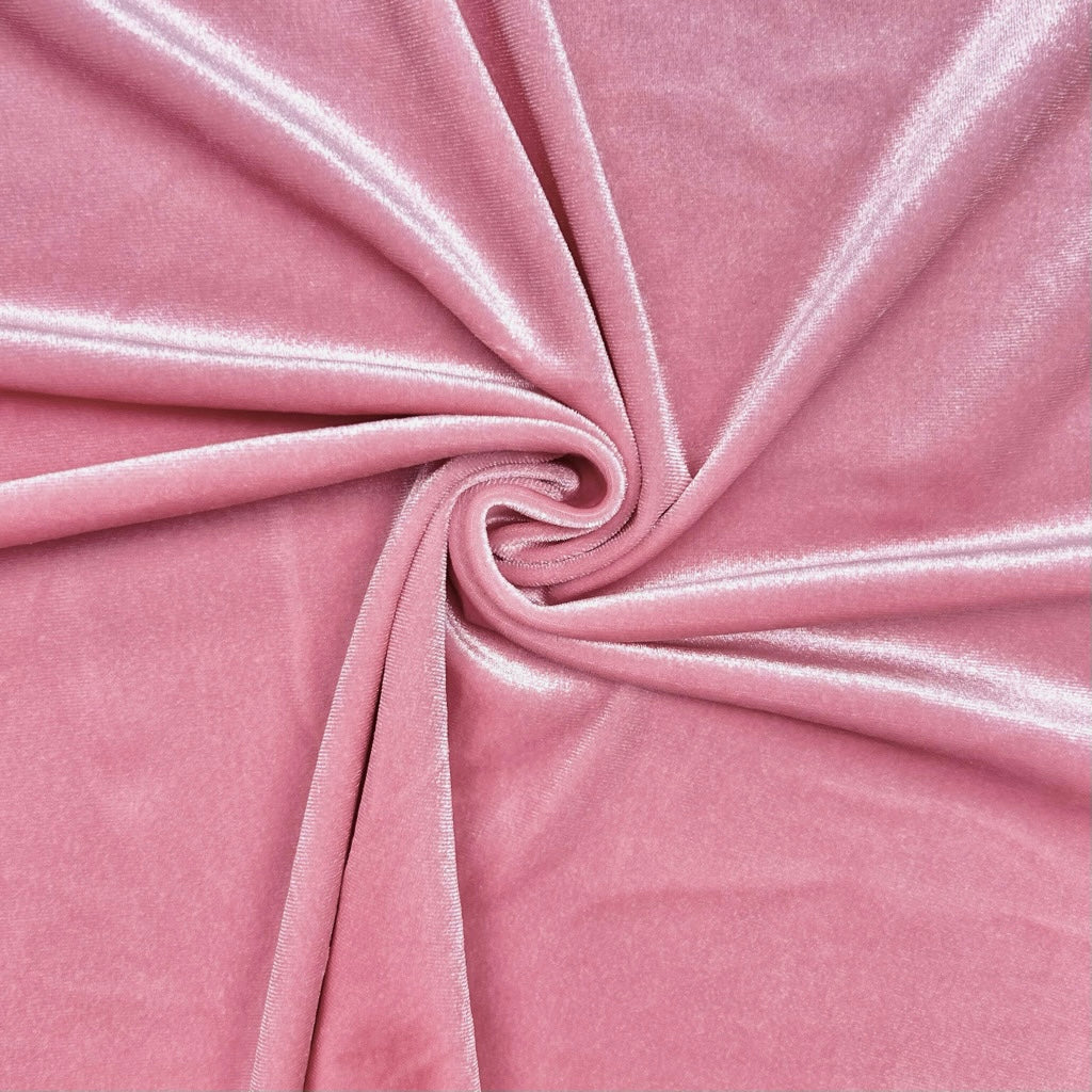 Plain Stretch Velvet Fabric
