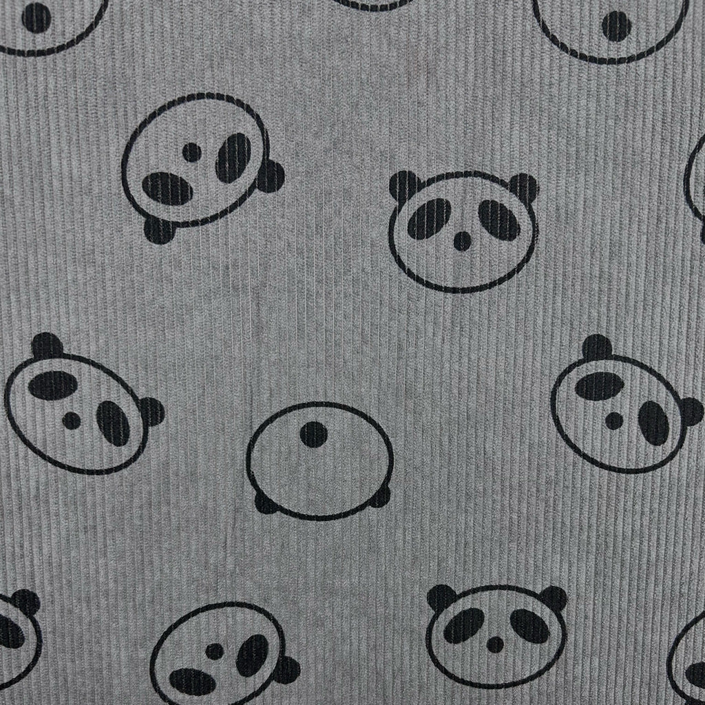 Panda Buddies Stretch Corduroy Fabric