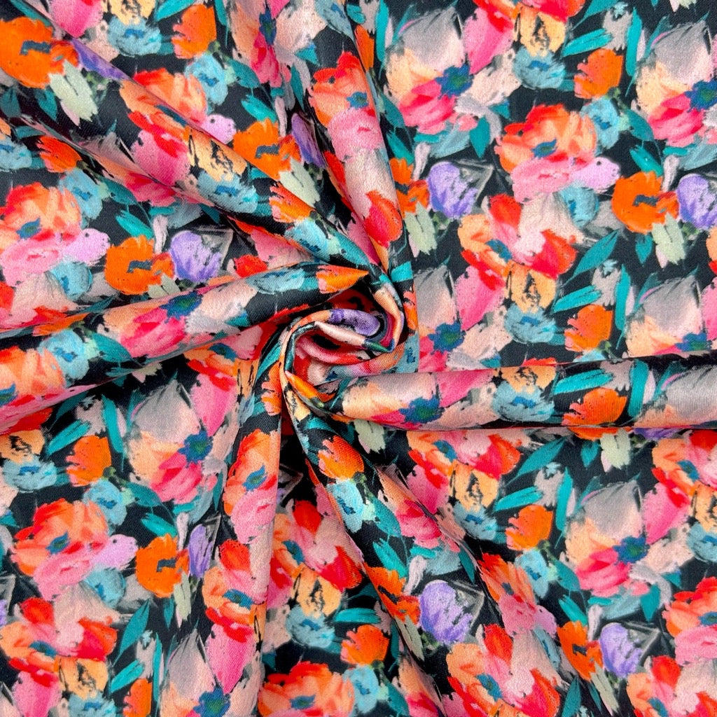 Wild Brush Cotton Sateen Fabric