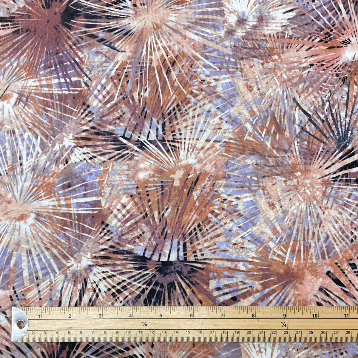 Abstract Spikes Viscose Jersey Fabric - Pound Fabrics