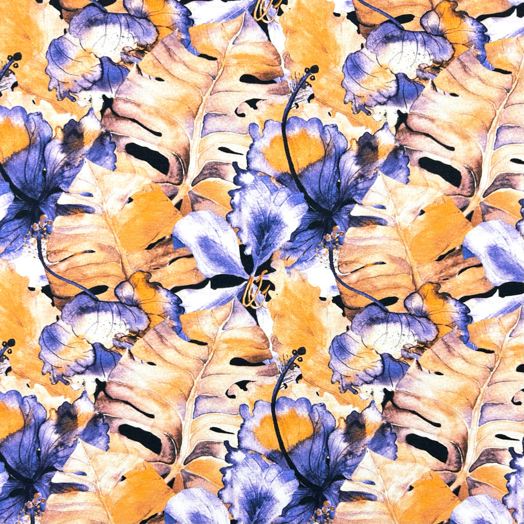 Botanical Fusion Cotton Jersey Fabric