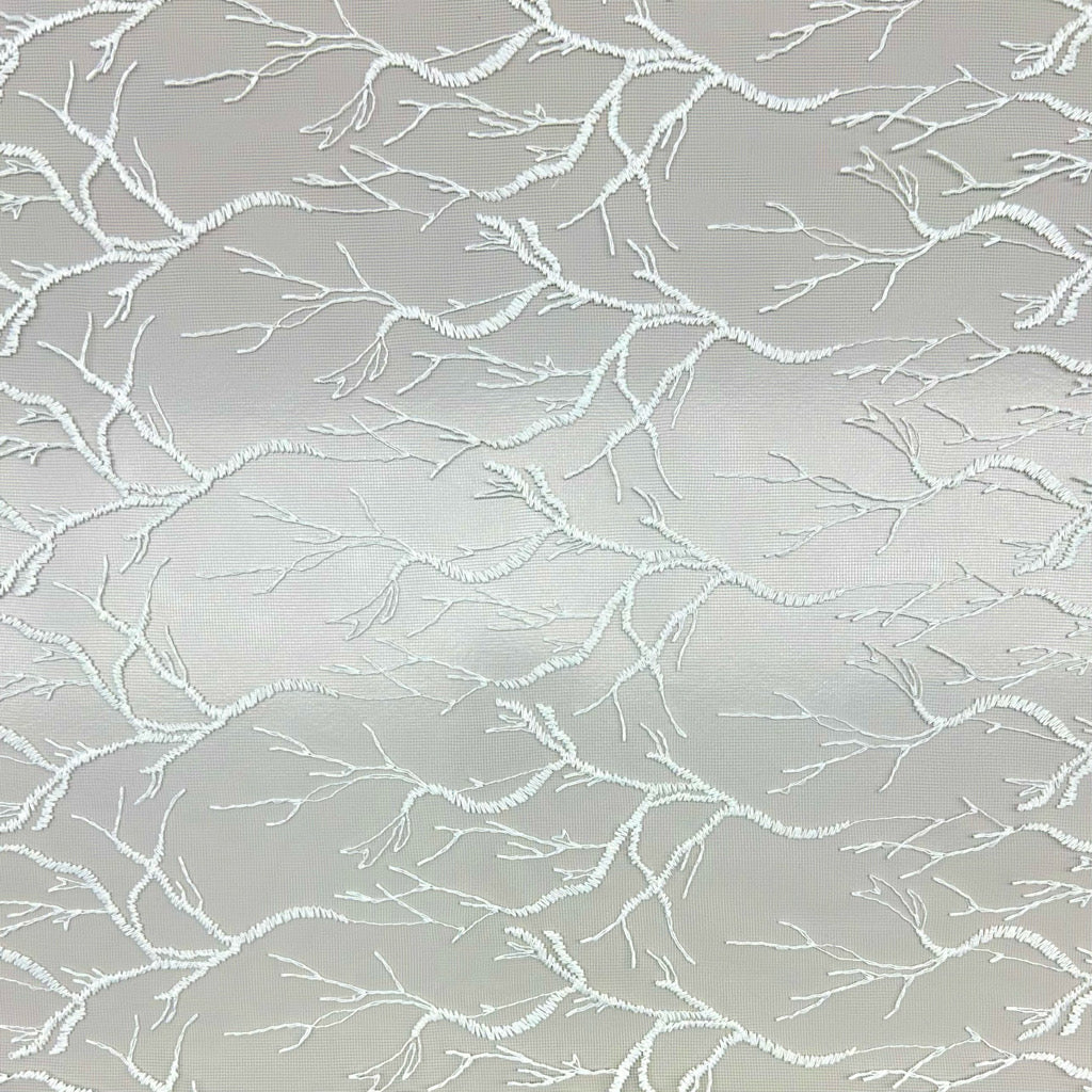 Shimmer Lace Embroidery Curtain Voile Fabric