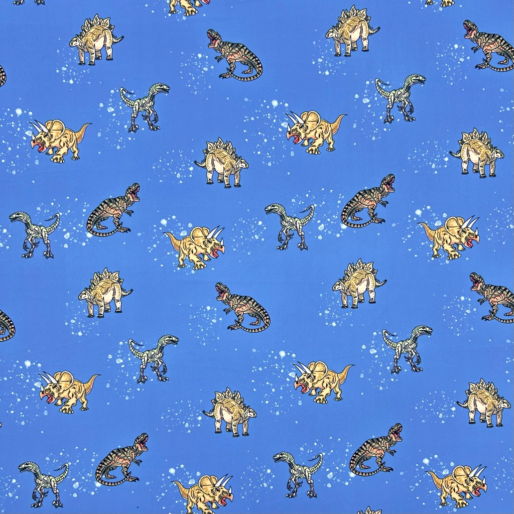 Dino Playtime Swimwear Jersey Fabric