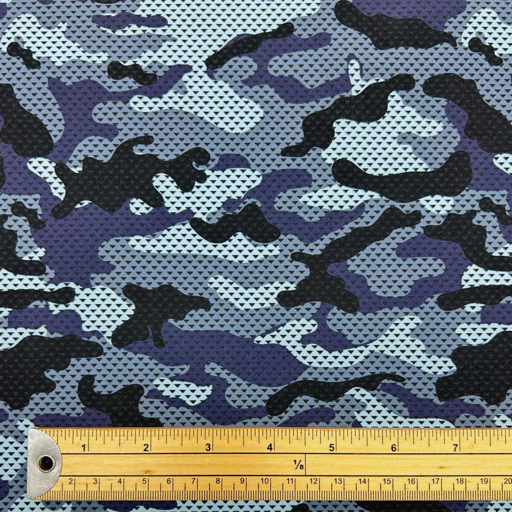 Blue Shadow Swim Shorts Fabric