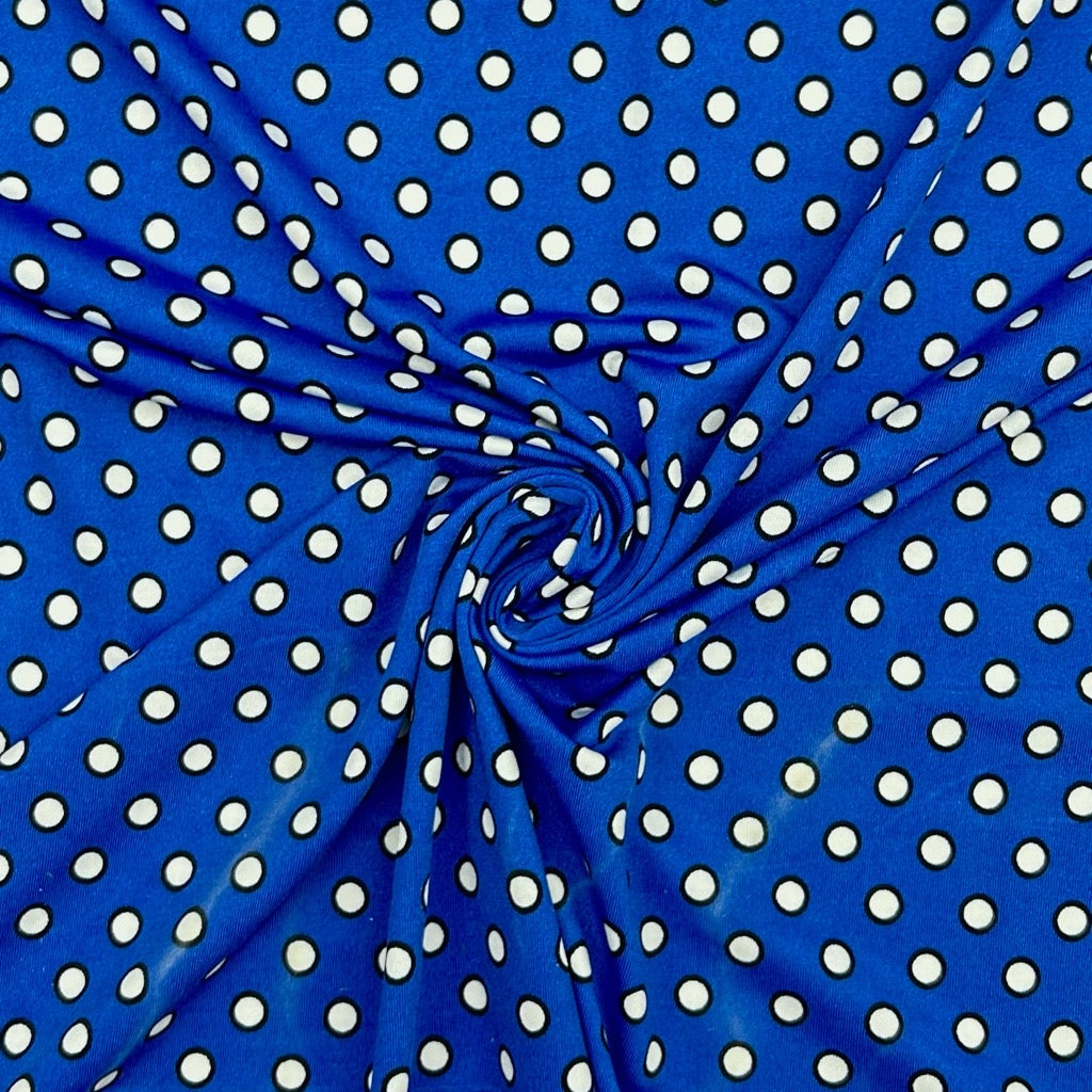 Small Circles Jersey Fabric - Pound Fabrics