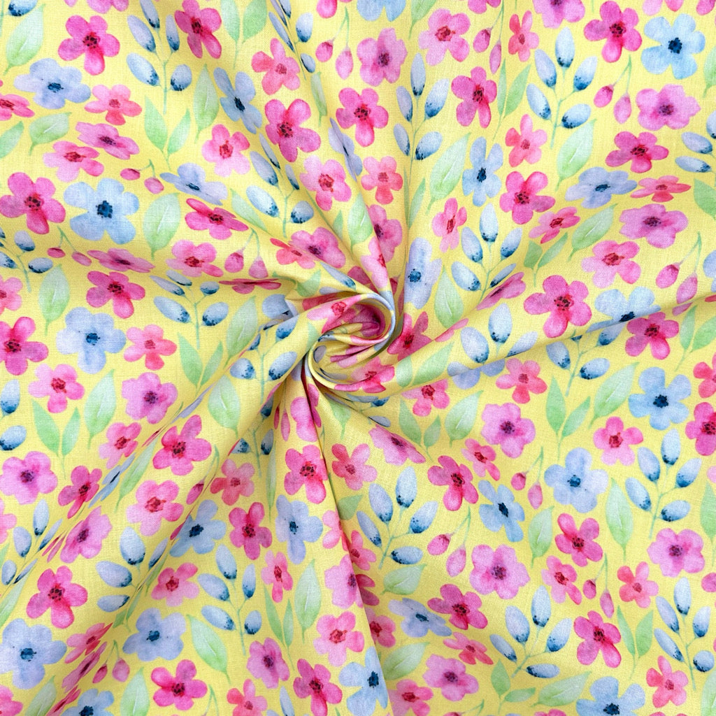 Delicate Garden Polycotton Fabric