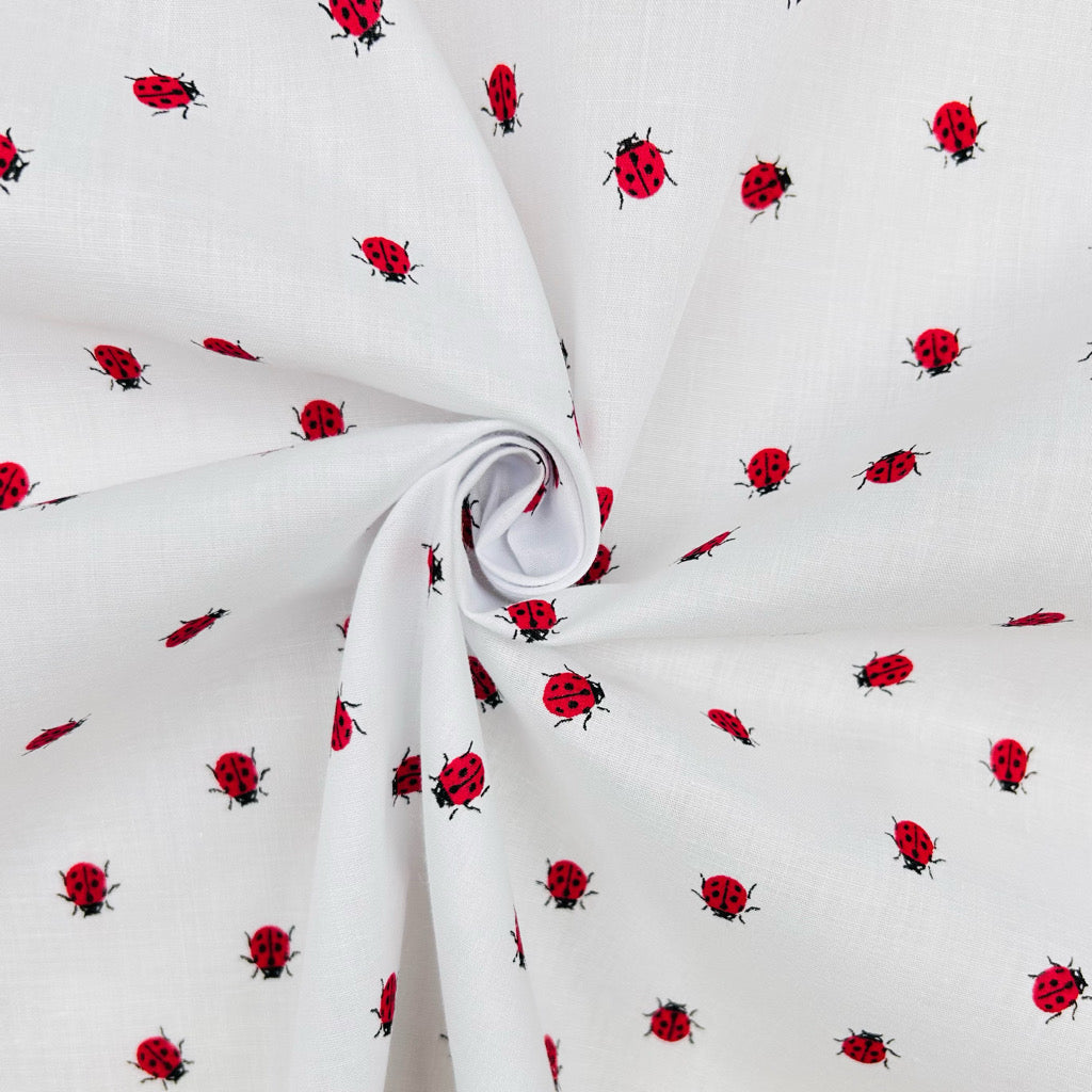 Ladybug Spot Polycotton Fabric