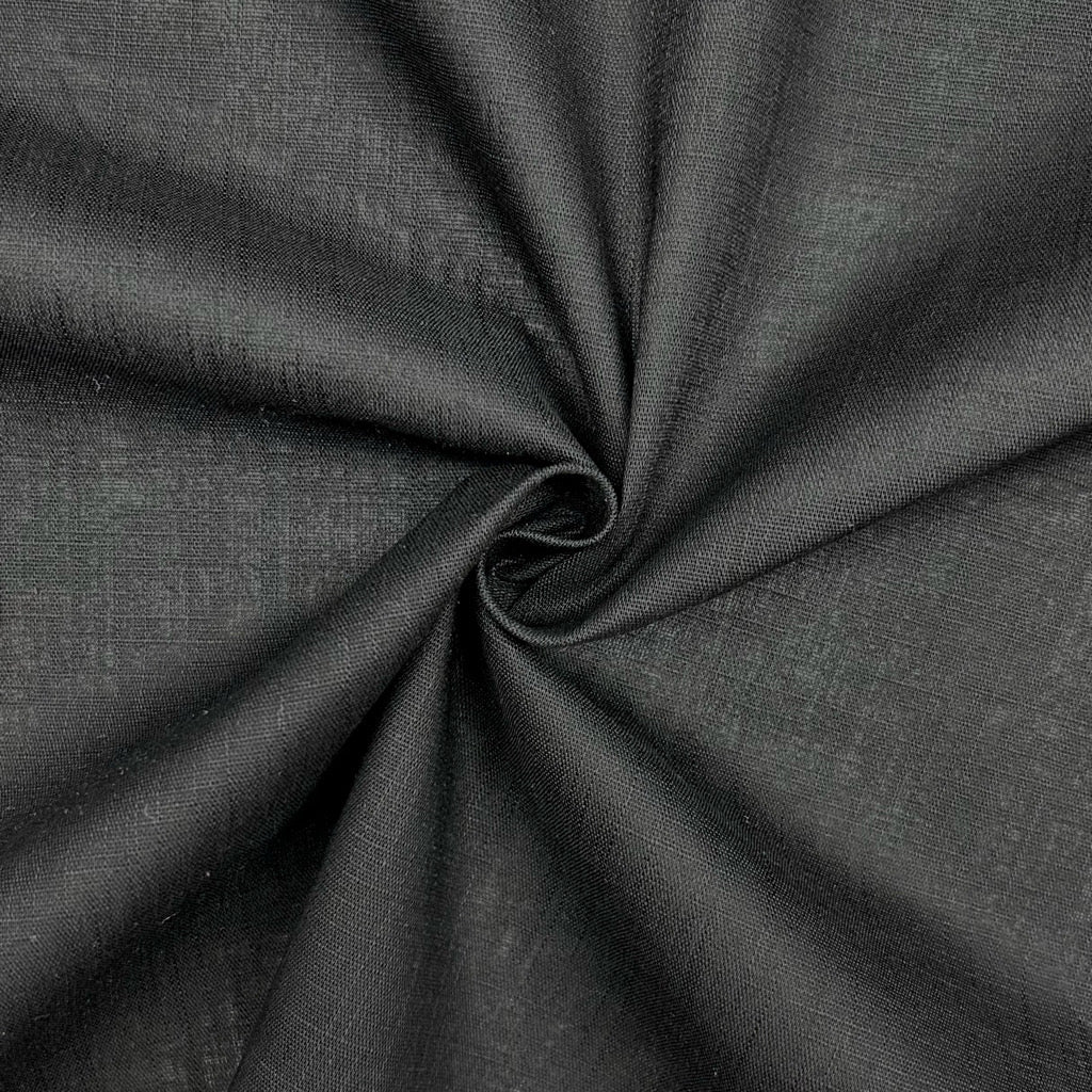Plain Cotton Linen Blend Fabric