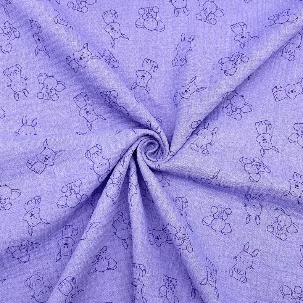 Small Animals Double Gauze Fabric - Pound Fabrics