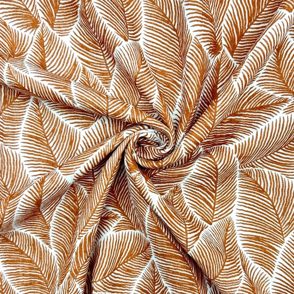 Leafy Charm Double Gauze Fabric