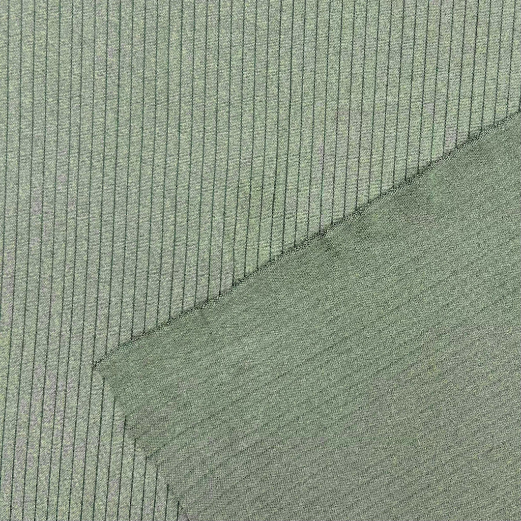 Narrow Stripes Brushed Soft Knit Fabric