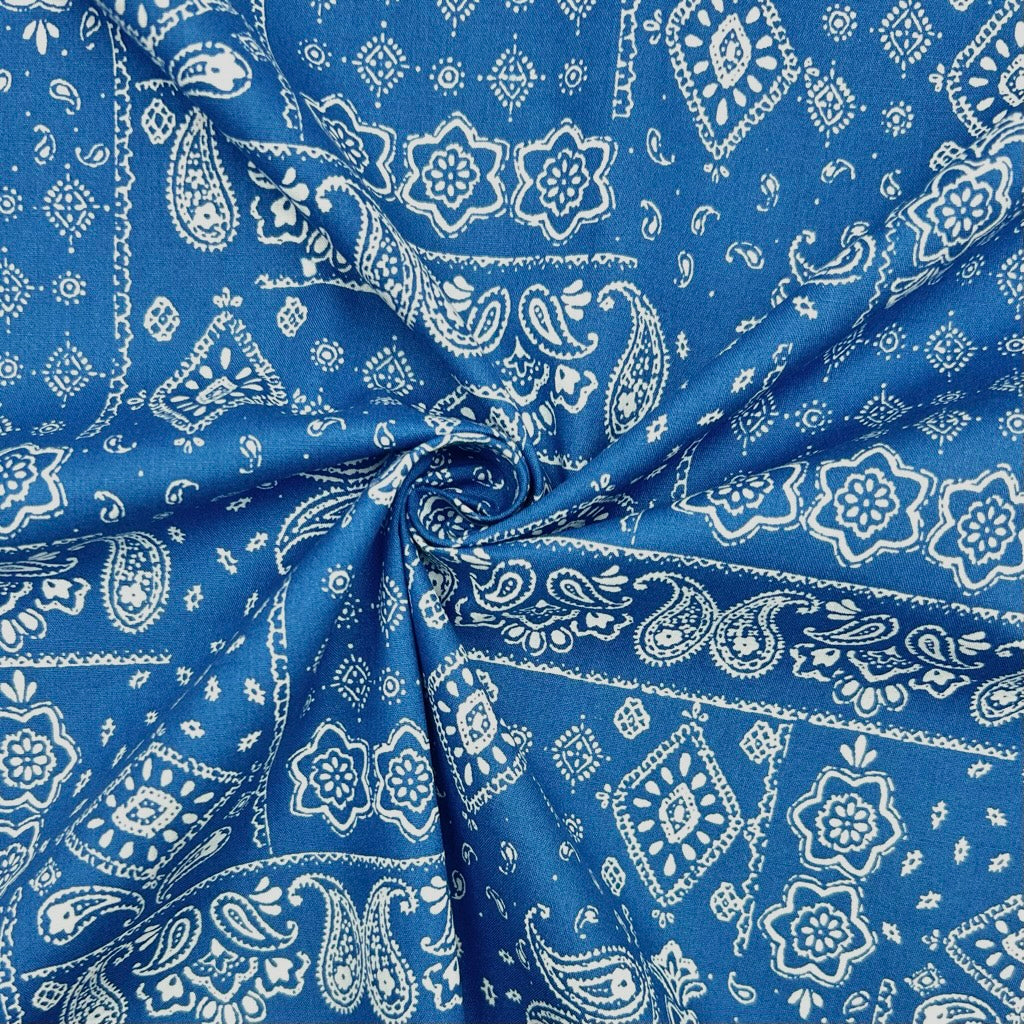 Paisley Paradise Cotton Poplin Fabric