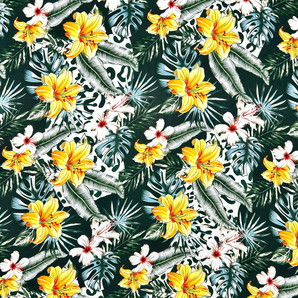 Tropical Escape Chiffon Fabric