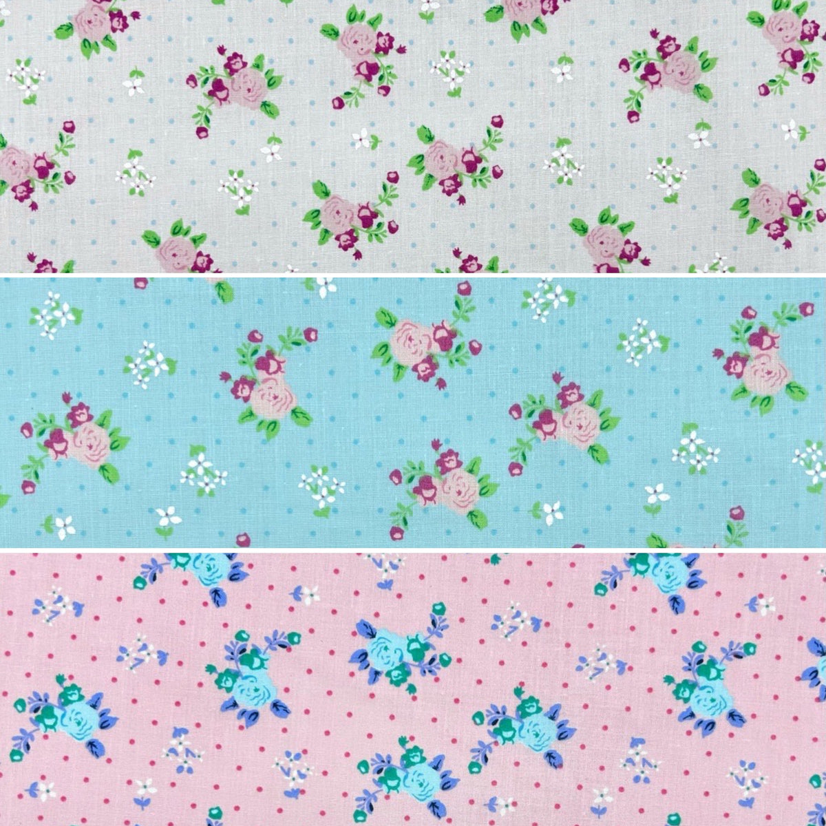 Country Garden Polycotton Fabric