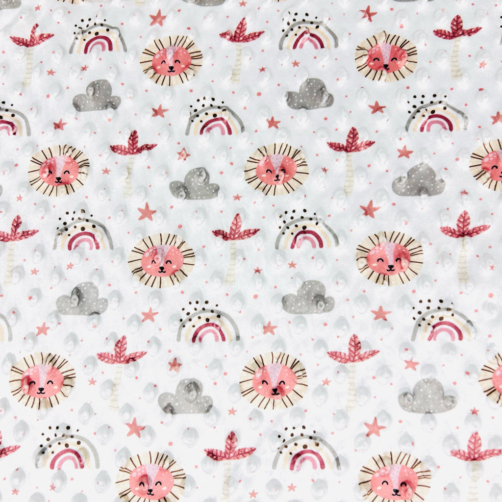 Rainbow Safari Dimple Fleece Fabric