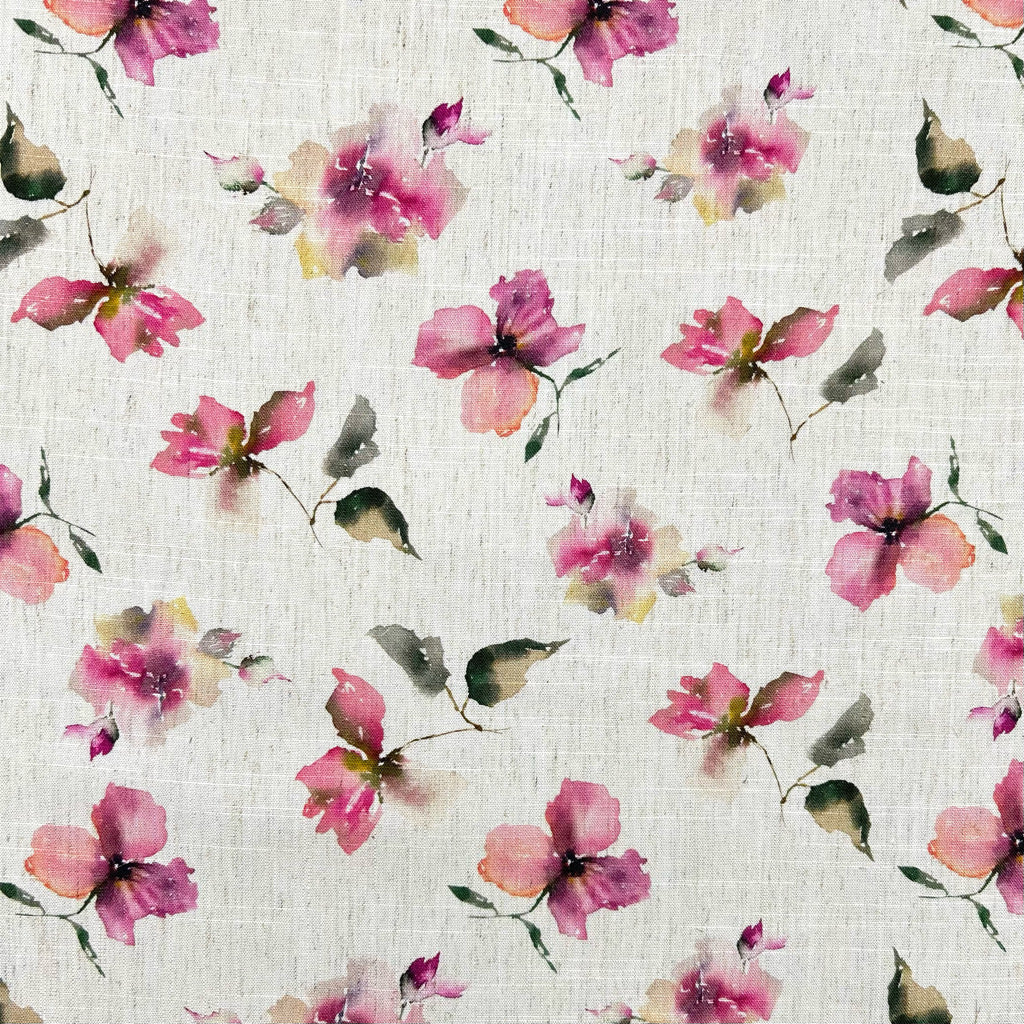 Botanical Sprigs Linen Viscose Fabric